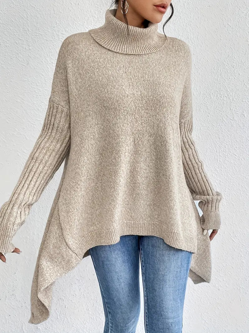 Maglione a Collo Alto Oversize