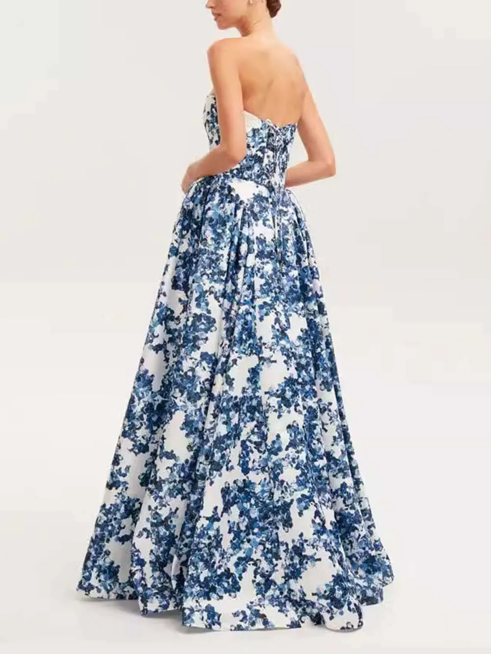 Abito a Bustier Floreale