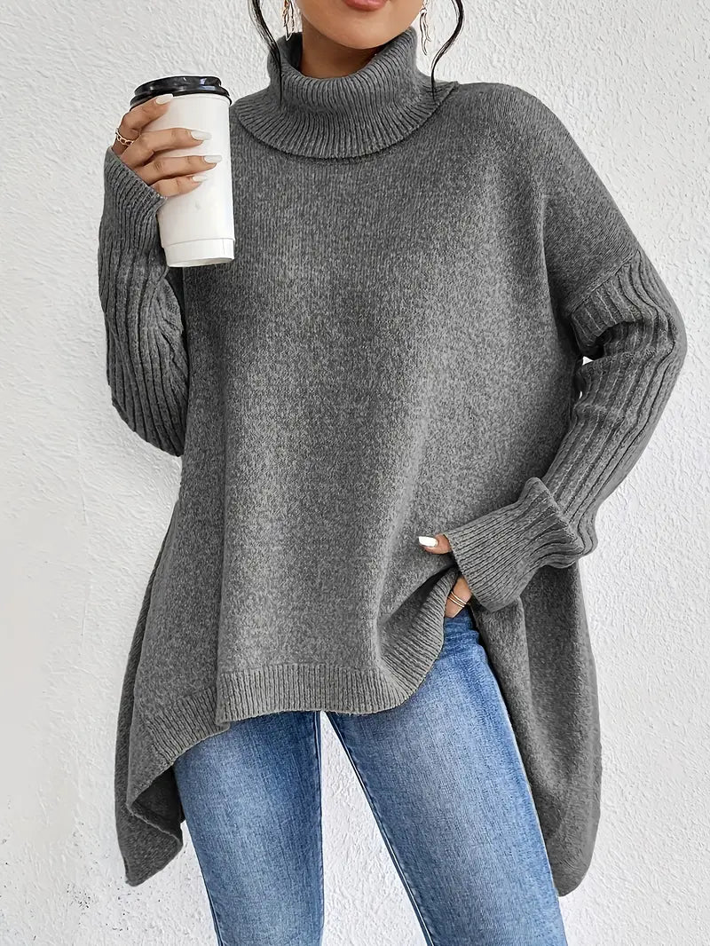Maglione a Collo Alto Oversize