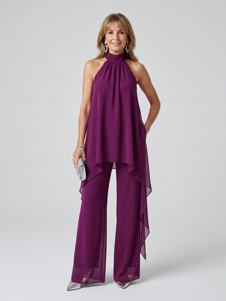 Completo Pantalone con Tunica Viola