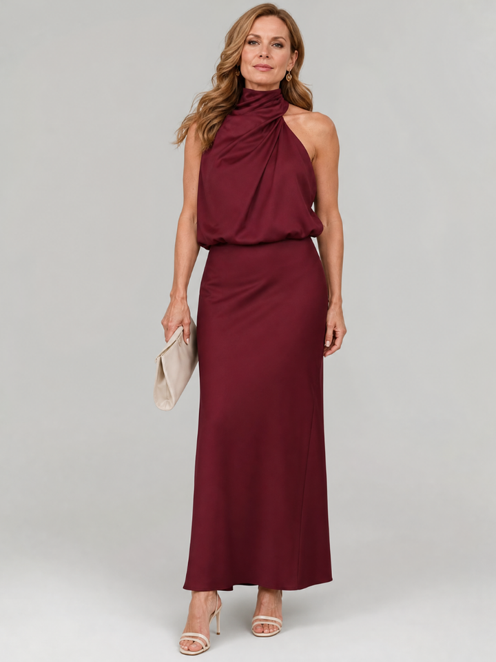 Abito Midi con Scollo Halter