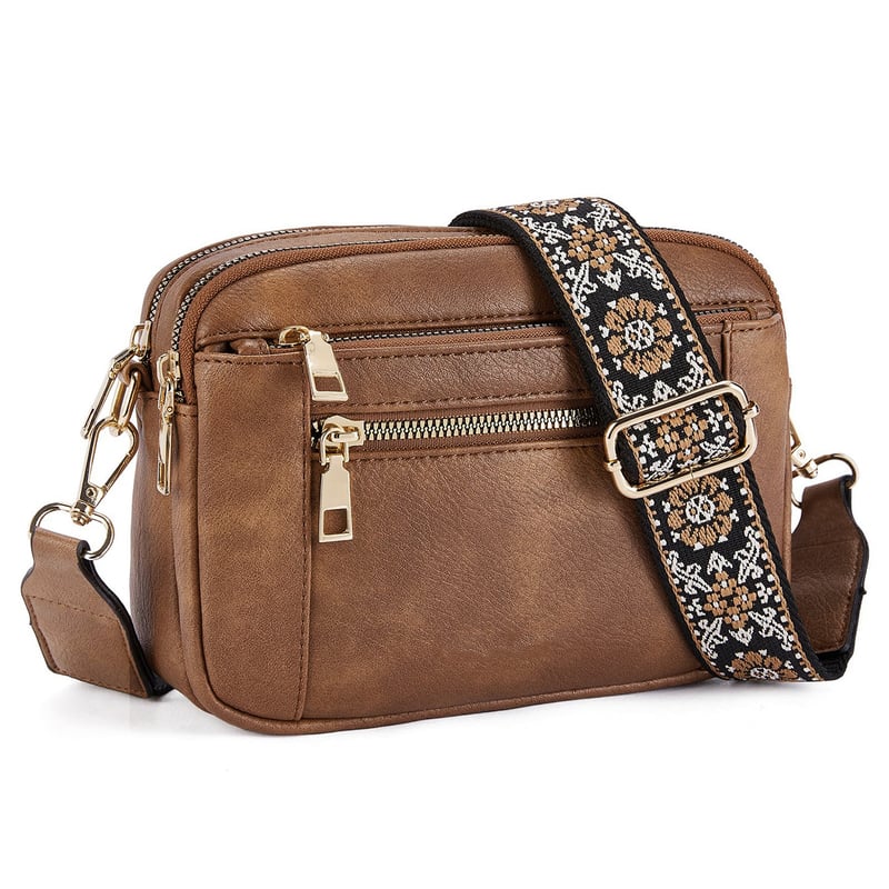 Borsa a Tracolla con Fascia Decorata
