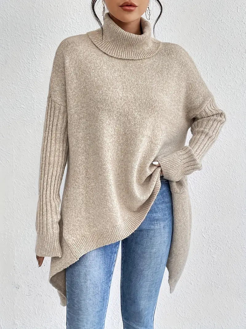 Maglione a Collo Alto Oversize