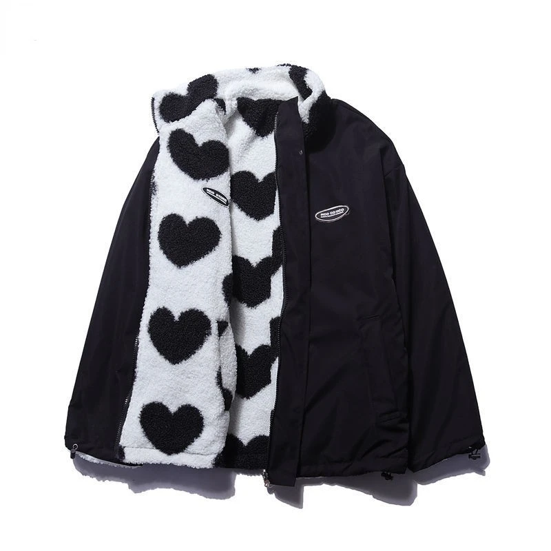 Cappotto Reversibile a Cuori