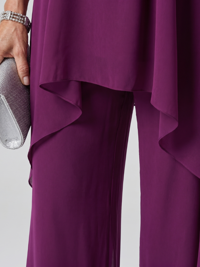 Completo Pantalone con Tunica Viola