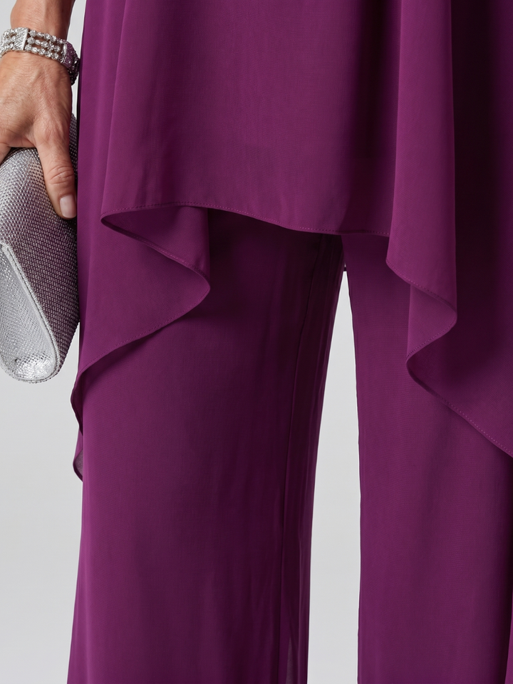 Completo Pantalone con Tunica Viola
