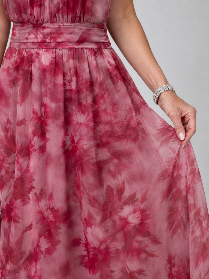 Abito Midi Halter Arricciato