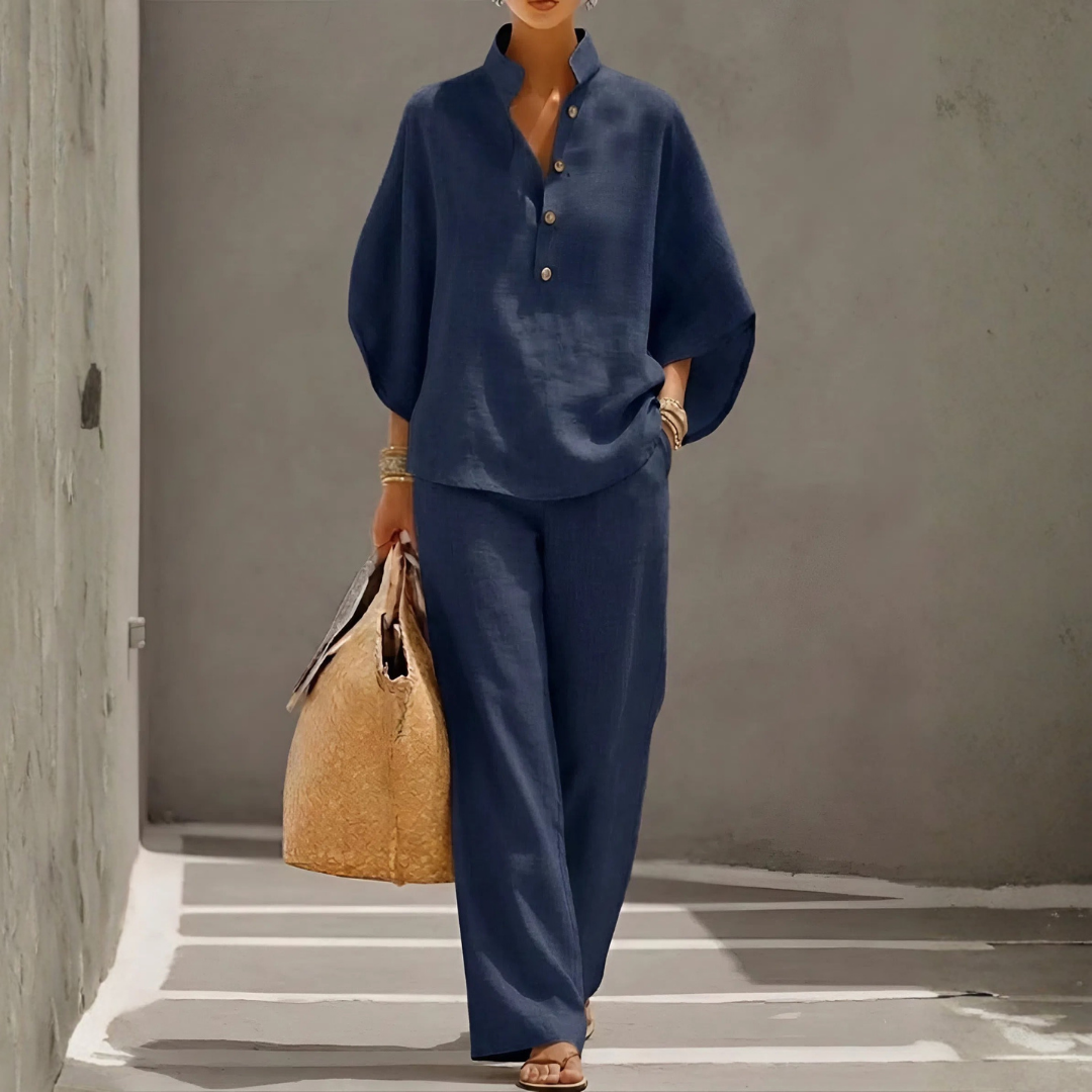 Completo con Blusa Kimono e Pantalone