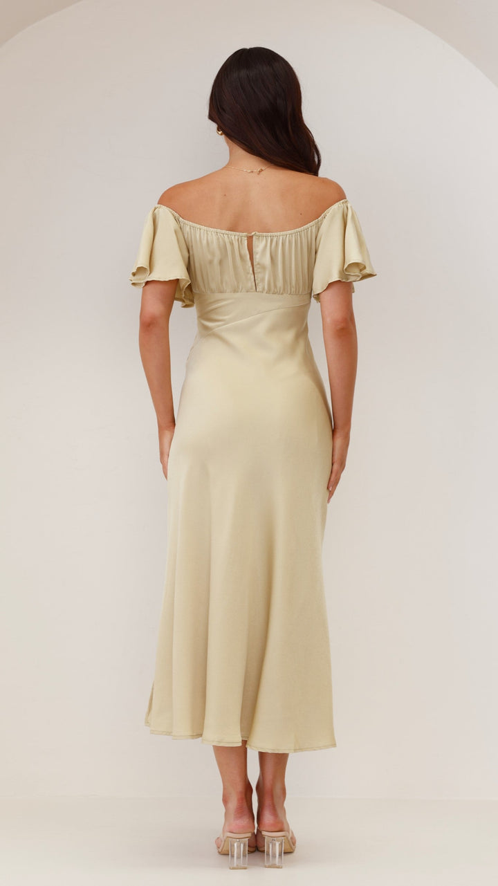 Abito Midi con Spalle Scoperte