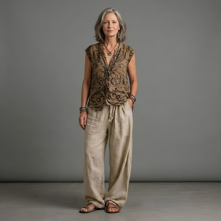 Completo Pantalone con Cardigan Lungo