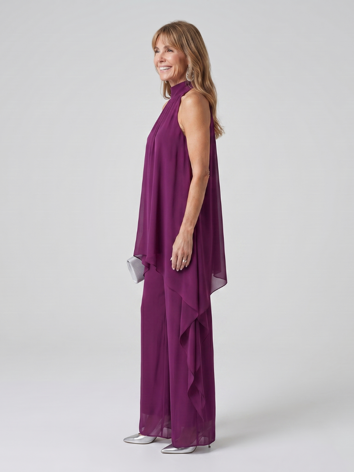 Completo Pantalone con Tunica Viola