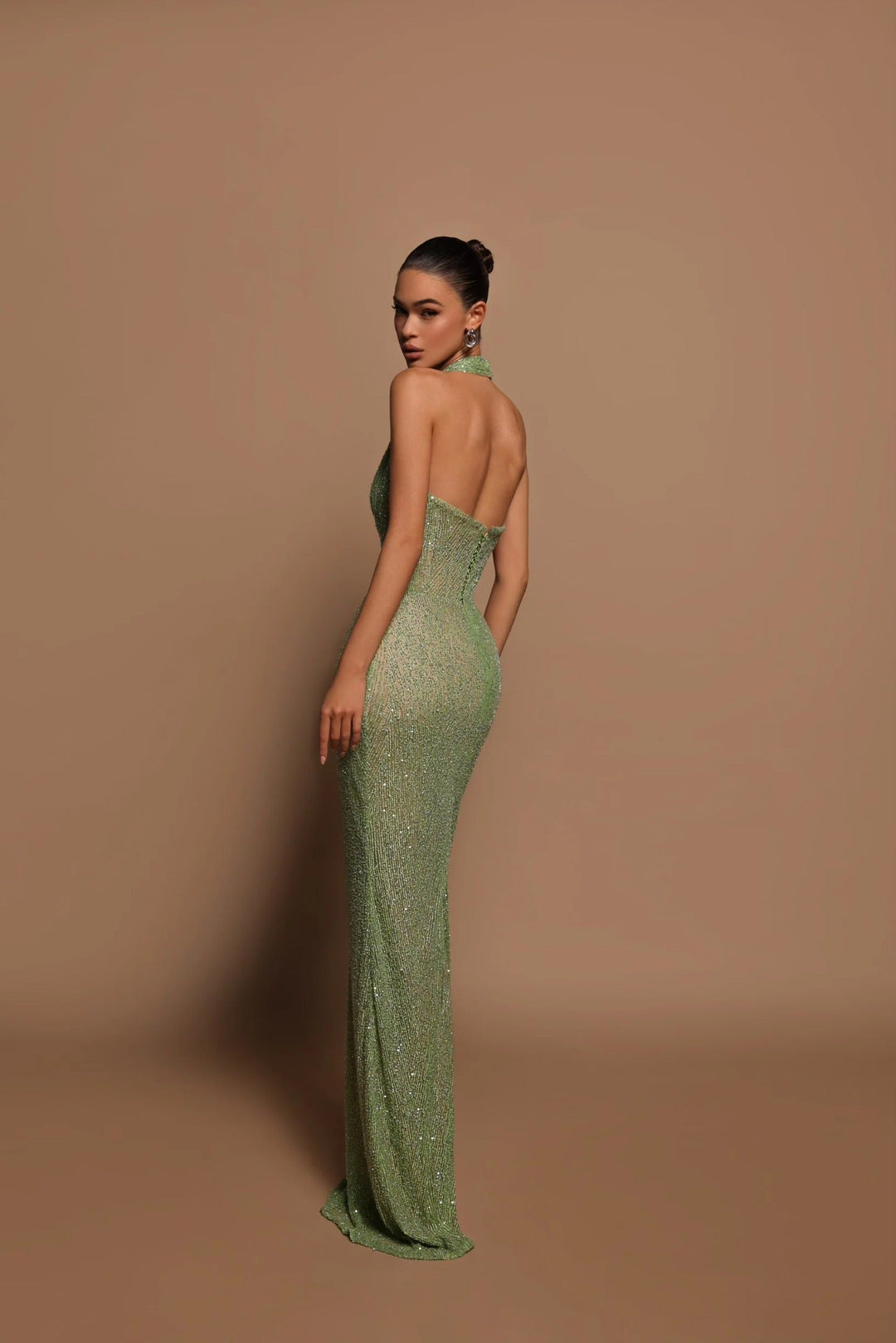Vestito Lungo da Sera Verde