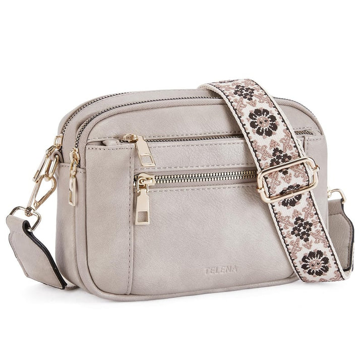 Borsa a Tracolla con Fascia Decorata