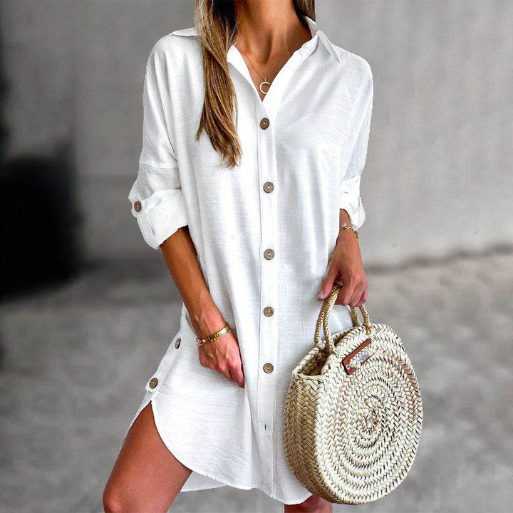 Abito Corto Stile Camicia