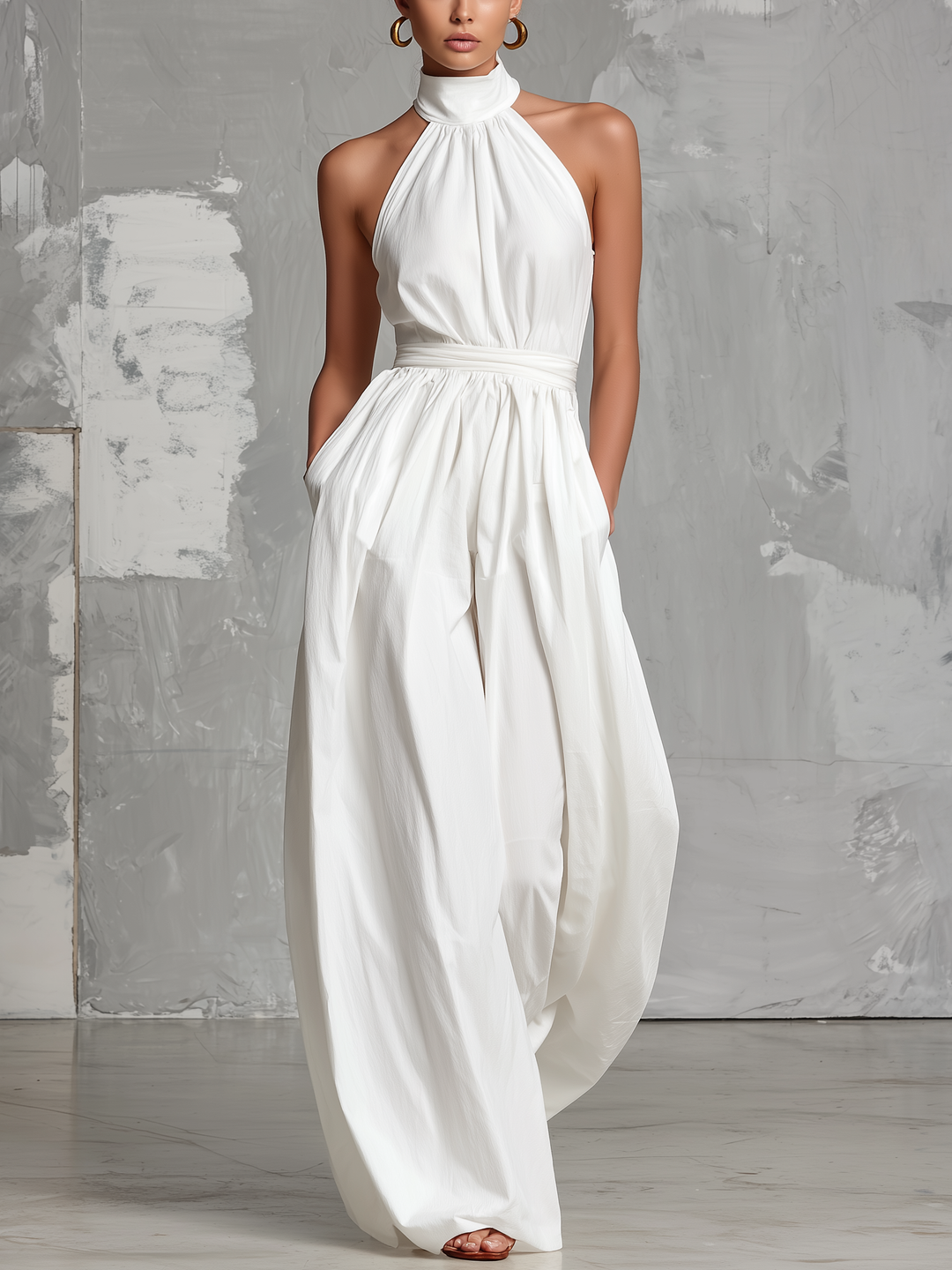 Completo Elegante con Top Halter