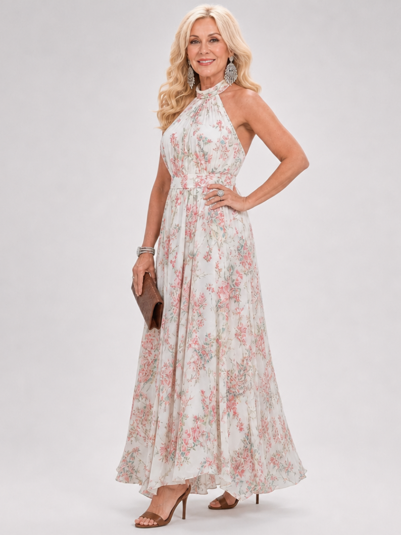 Abito Midi Halter Floreale