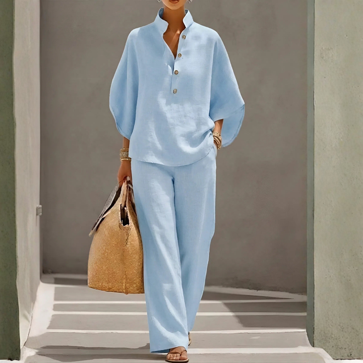 Completo con Blusa Kimono e Pantalone