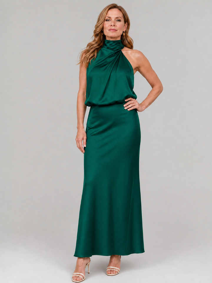Abito Midi con Scollo Halter