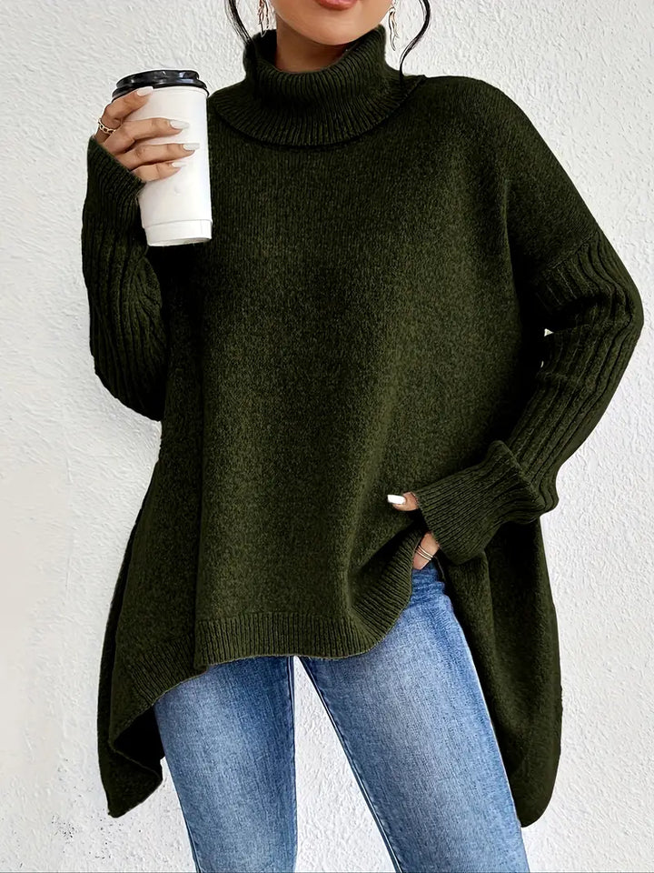Maglione a Collo Alto Oversize