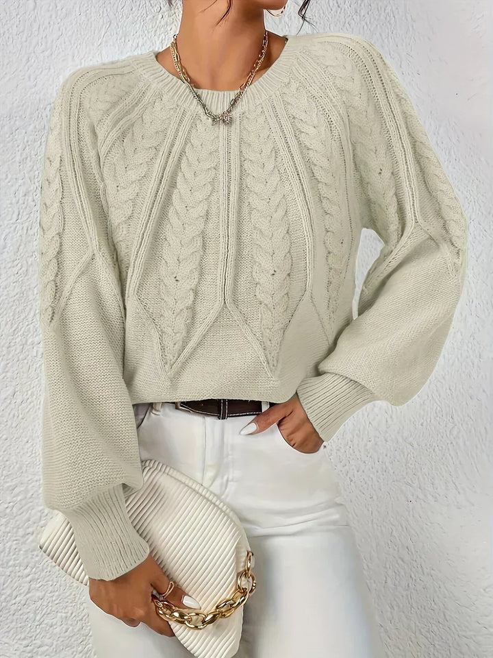 Maglione Lavorato a Trecce