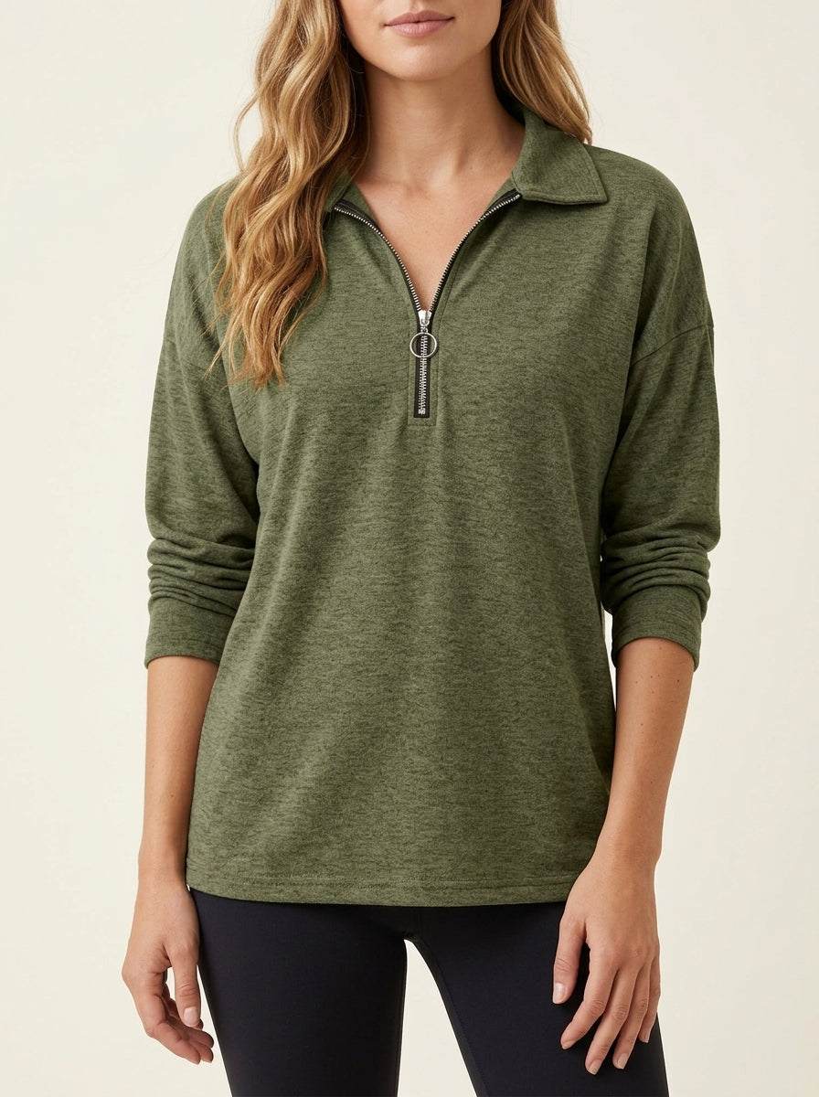 Maglione con Colletto a Zip