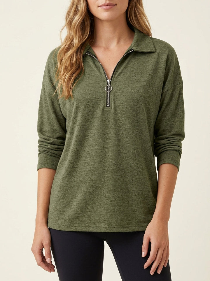Maglione con Colletto a Zip