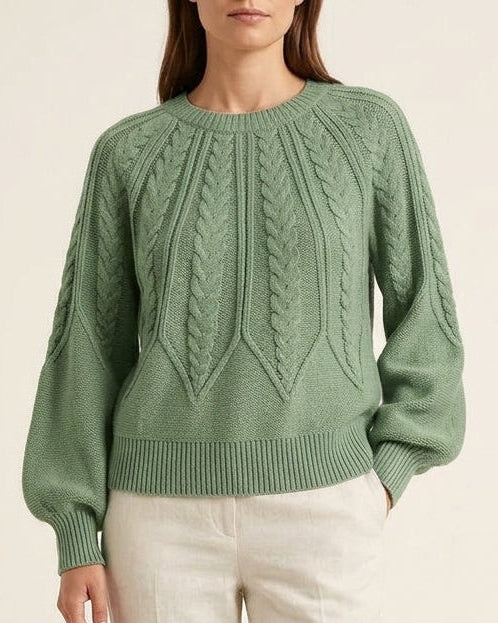Maglione Lavorato a Trecce