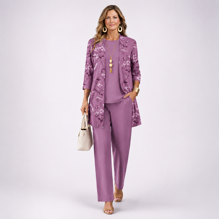 Completo con Cardigan e Pantalone Largo