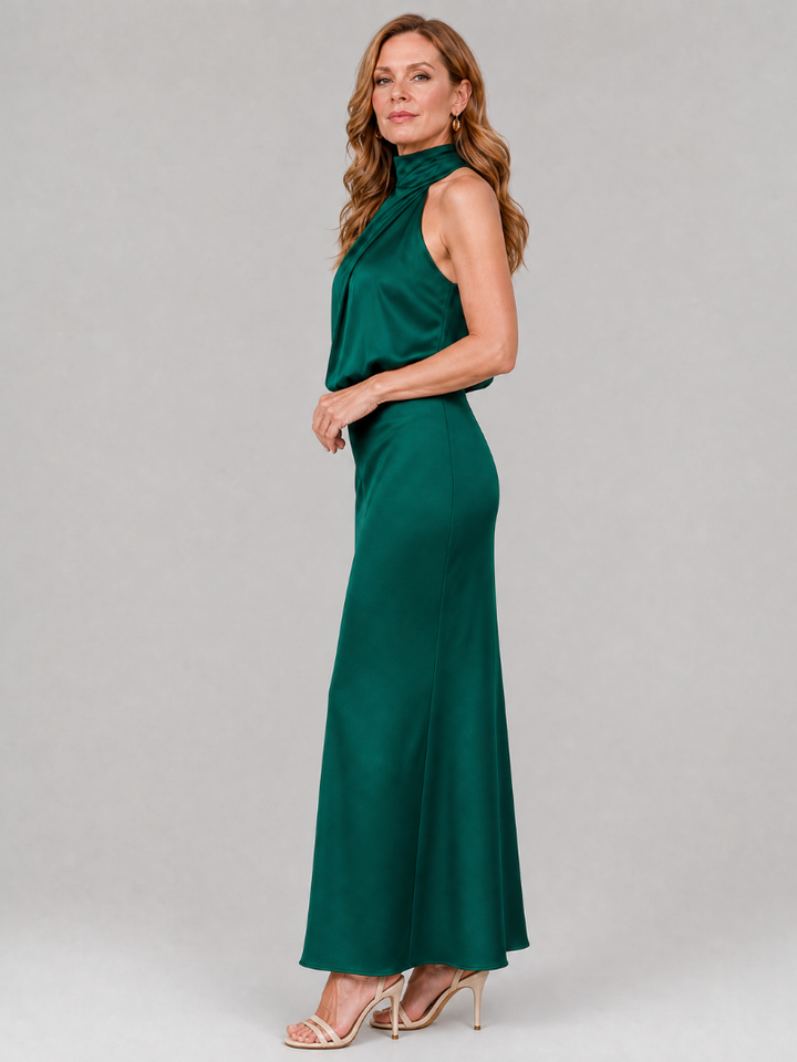 Abito Midi con Scollo Halter