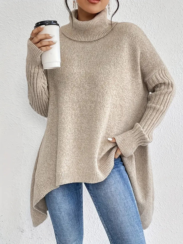 Maglione a Collo Alto Oversize