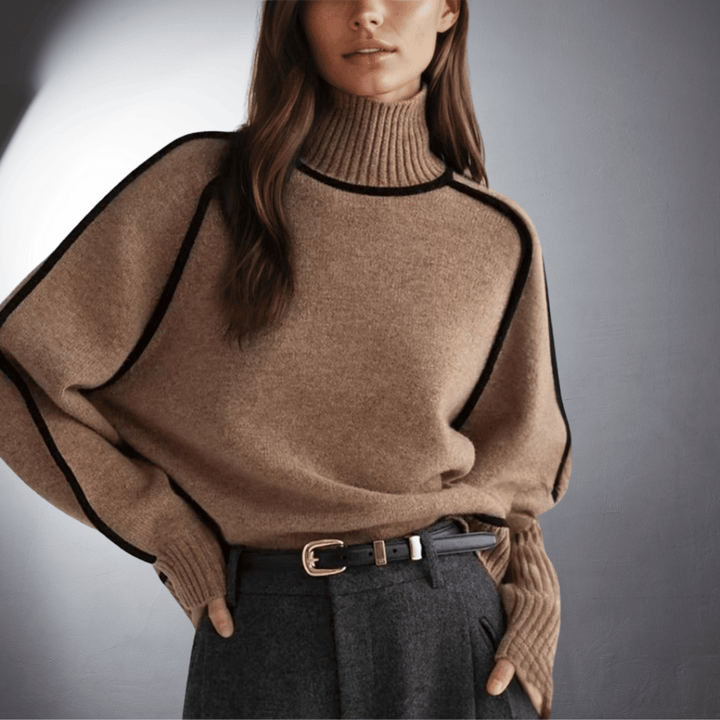 Maglione con Profili sulle Maniche