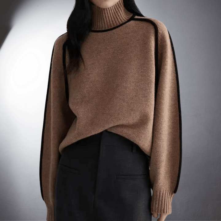Maglione con Profili sulle Maniche