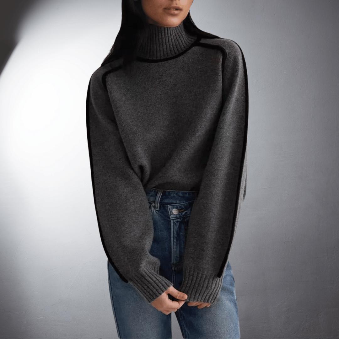 Maglione con Profili sulle Maniche