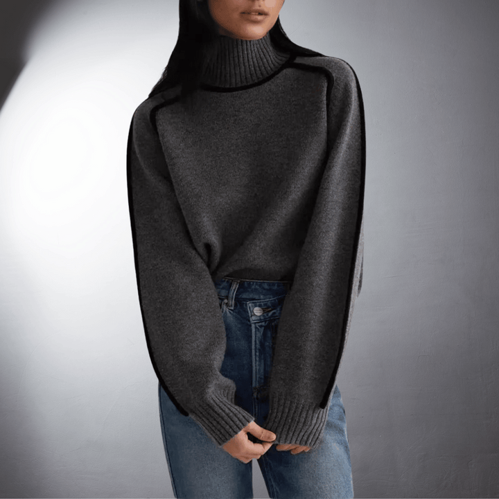 Maglione con Profili sulle Maniche