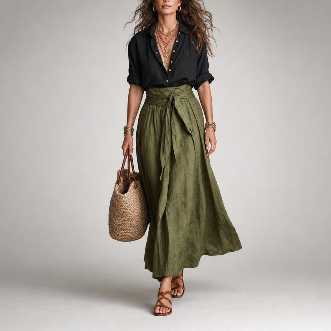 Completo Camicia e Gonna Midi