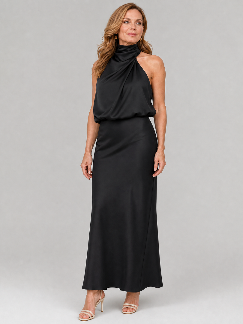 Abito Midi con Scollo Halter