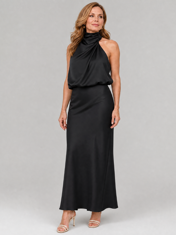 Abito Midi con Scollo Halter