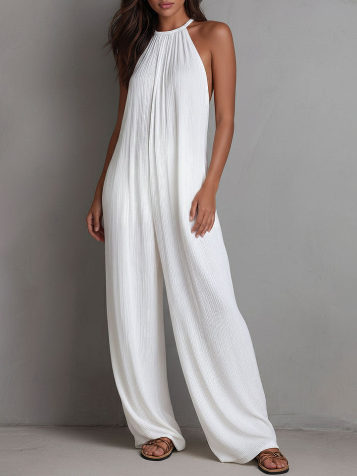 Completo Pantalone Scollo Drappeggiato