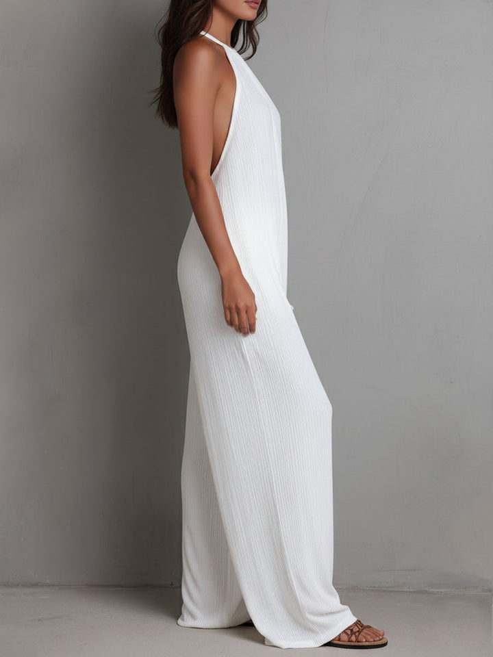 Completo Pantalone Scollo Drappeggiato