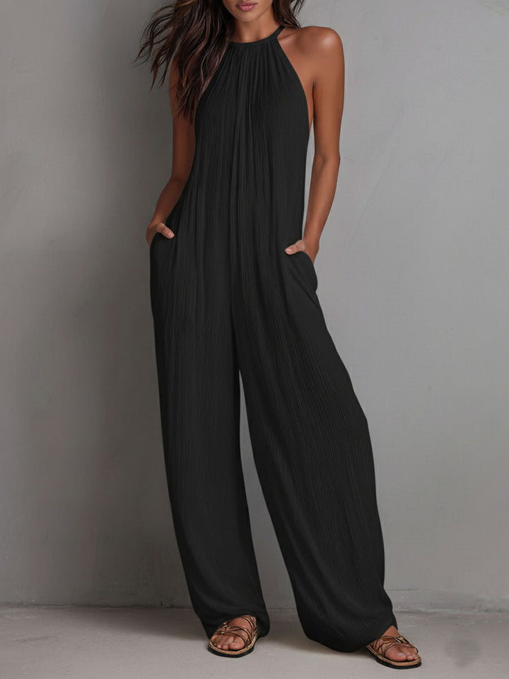 Completo Pantalone Scollo Drappeggiato