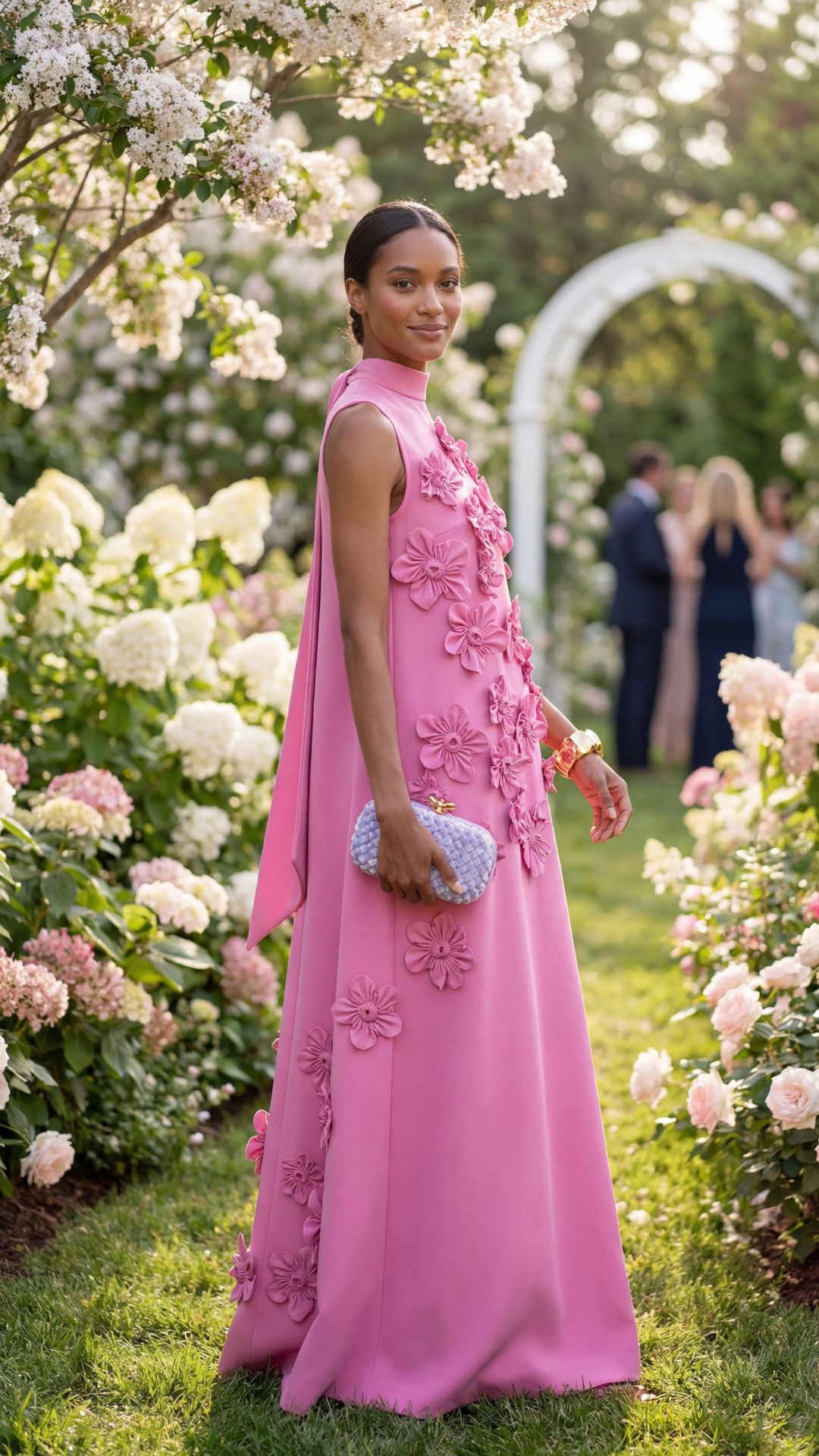 Vestito Lungo Rosa da Cerimonia