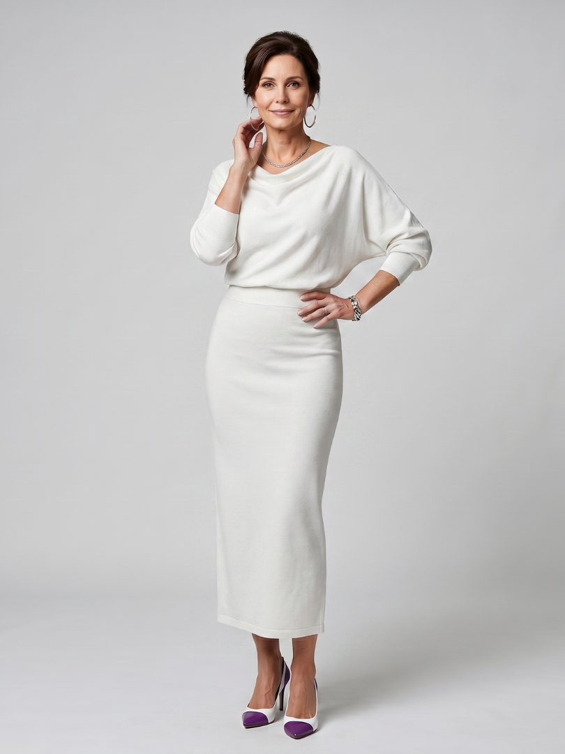 Abito Midi con Corpetto Morbido