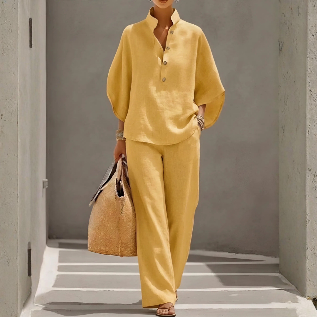 Completo con Blusa Kimono e Pantalone