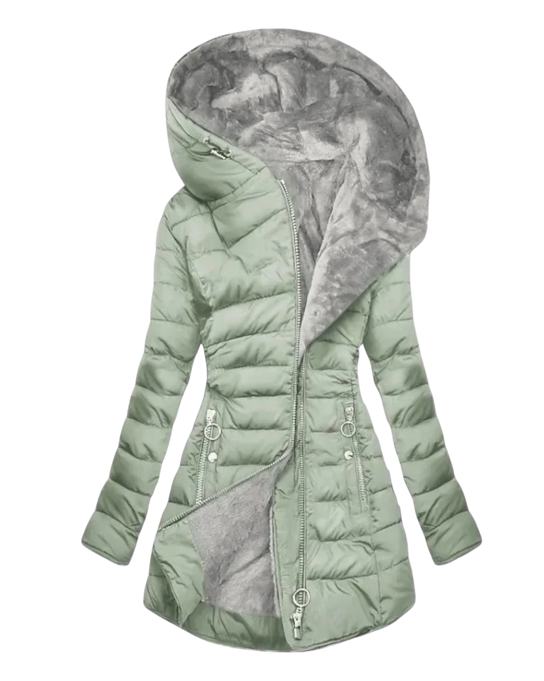 Cappotto Morbido Verde Salvia