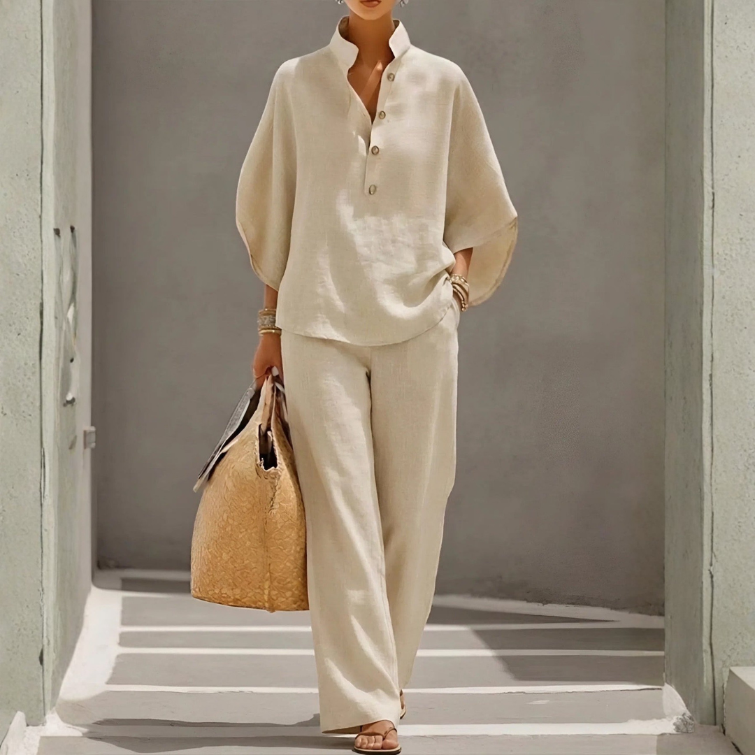 Completo con Blusa Kimono e Pantalone