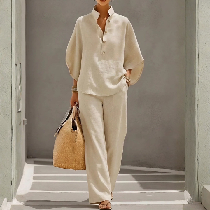 Completo con Blusa Kimono e Pantalone