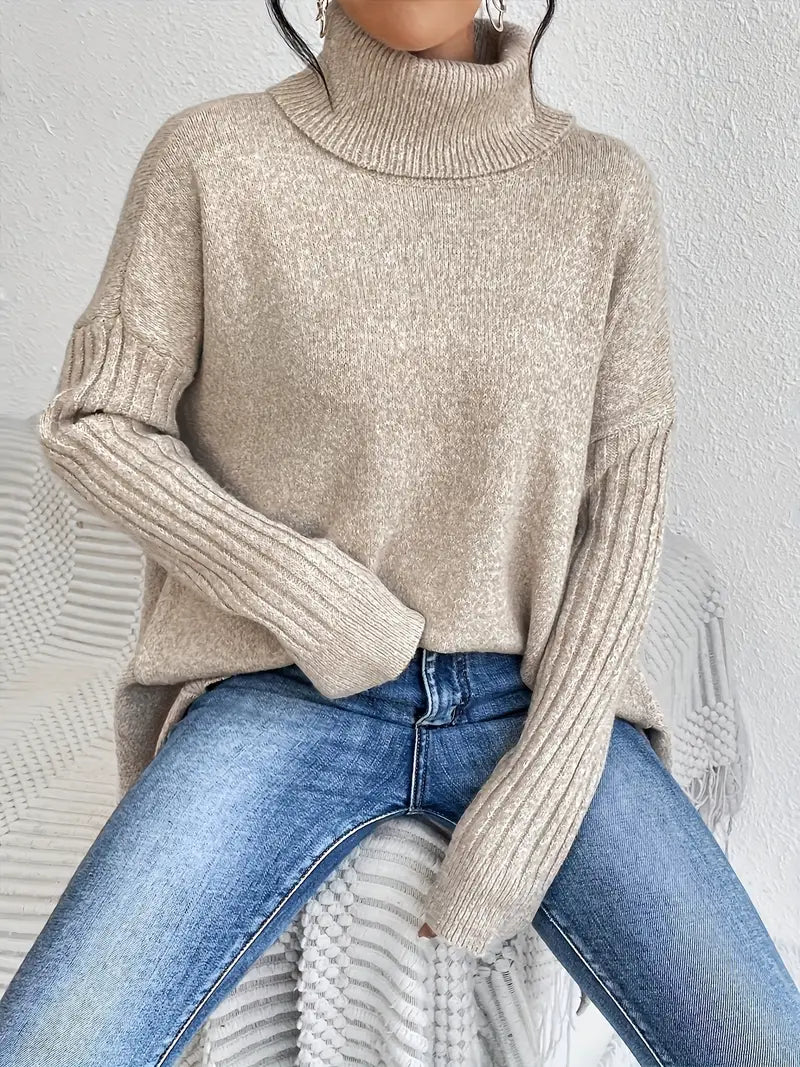 Maglione a Collo Alto Oversize