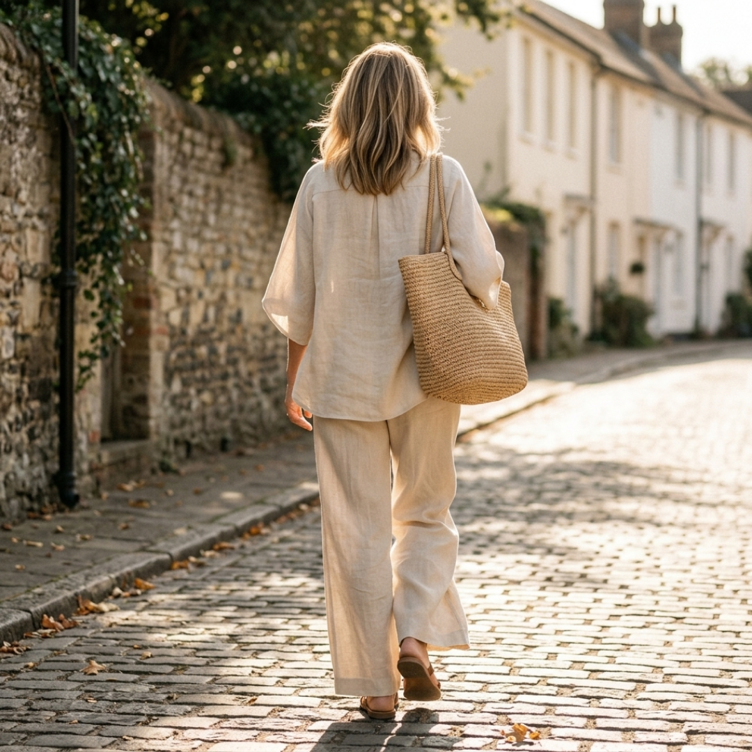 Completo con Blusa Kimono e Pantalone