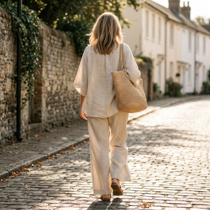 Completo con Blusa Kimono e Pantalone