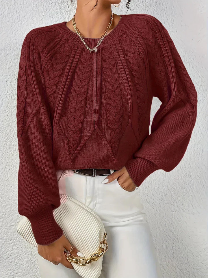 Maglione Lavorato a Trecce